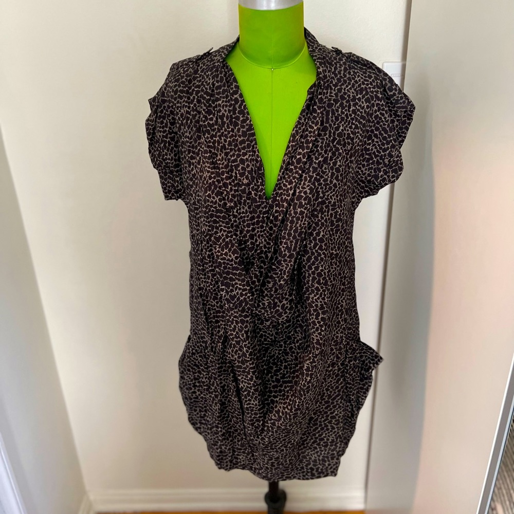 REISS black print mini dress size UK10/US6